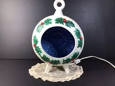 Vintage Lighted Ceramic Mold Large Diorama Christmas Ornament 12”~RARE NICE! • $124.99