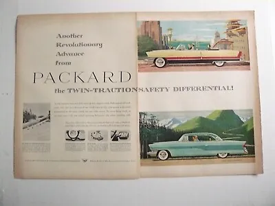 1956 Packard Caribbean Convertible Clipper Hardtop Coupe 2-page Vintage Print Ad • $8.95