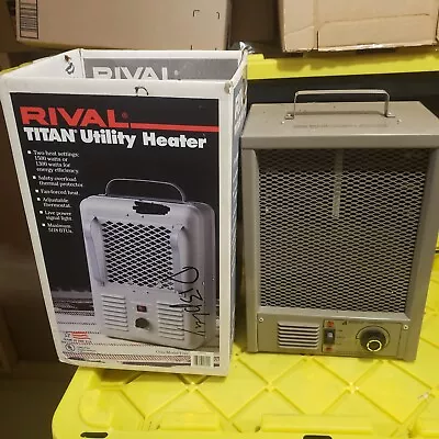 Rival Brand Titan Heater Model T761 1500 W 120 Volt Heater Vintage W/ Box • $49.95