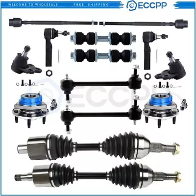 Front Tie Rod End With Wheel Hub Bearing CV Axle Shaft For Impala Monte Carlo • $213.36