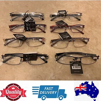 8 Pairs Premium AUS Optical Quality Mens Ladies Reading Glasses SpecialAU Stock • $41.95