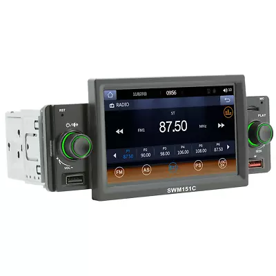 Single 1 DIN 5in Car MP5 Player Bluetooth Touch Screen Radio Stereo Audio System • $74.99