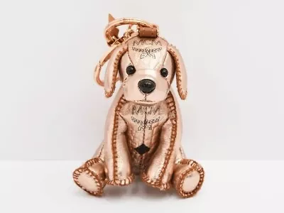 MCM Key Ring Dog Metallic Pink Chain Holder Bag Charm With Box Authentic • $132.99