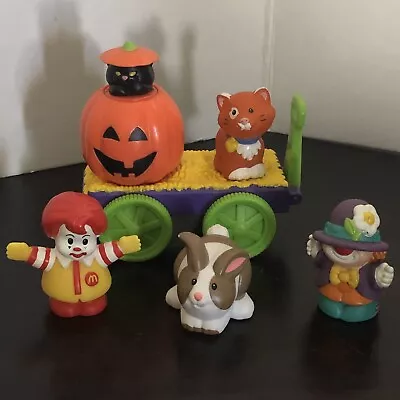 Vintage 90s 00s Fisher Price Little People Lot McDonalds Halloween Cat Clown • $28.99