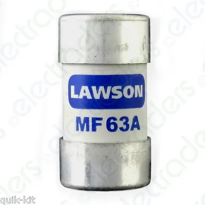 £8.10 • Buy Lawson MF63A Cut Out Fuse - 63 Amp BS88