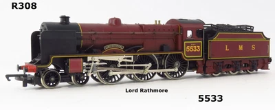 £50 • Buy Hornby R308 Patriot Class 4-6-0 5533 'Lord Rathmore' In LMS Maroon Livery