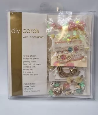 DIY Card Making Kits - 12 Varieties - 6 Cards 6 Envelopes 6 X Accessories Sets • £3.99