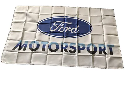 Ford Motorsport Flag Banner 3x5 Ft Flag Garage Car Show Wall Gift New! • $12.99