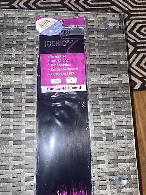 My Hair ICONIC 10  Human Hair Blend In JER BLACK NEW - 1 Pack • $13