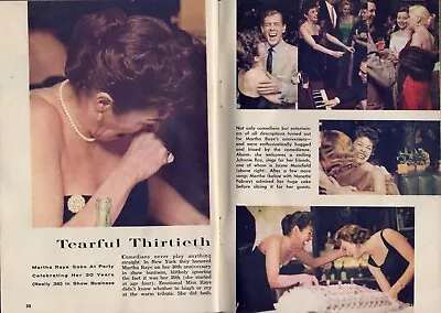 1956 TV ARTICLE MARTHA RAYE 30th ANNIVERSARY SHOW JOHNNIE RAY JAYNE MANSFIELD • $8.75