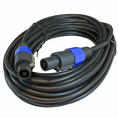 25 Foot FT Speakon To Speakon Compatible PA PRO AUDIO 14GA Gauge SPEAKER CABLE  • $17.47