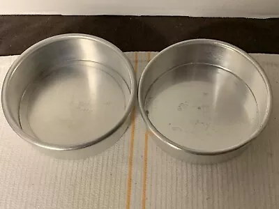 Magic Line Cake Baking Pans 6x2 Aluminum Lot Of 2 • $19.86