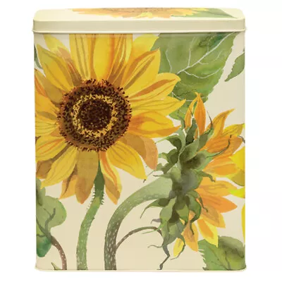 Emma Bridgewater Flowers Sunflower Tall Rectangular Steel Cereal Storage Tin • £16.41