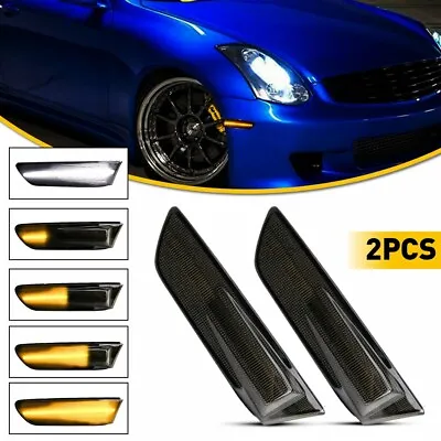 For Infiniti G35 Coupe 03-07 Sequential Switchback LED Side Marker Signal Lights • $33.99