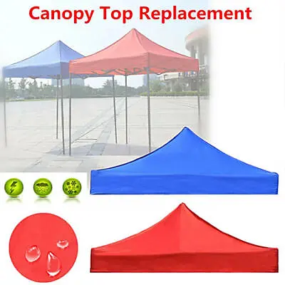 Garden BBQ Gazebo Top Covers Cloth Roof Replacement Fabric Tent Canopy 2x2/3x3 • $49.66