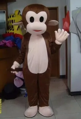 Adult Monkey Cartoon Mascot Halloween Costume Cosplay Birthday Party Dress • $106.20