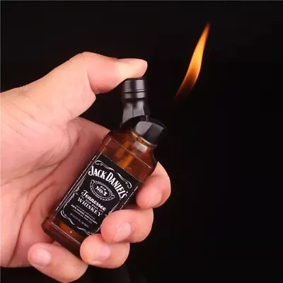 Jack Daniels Whiskey Fashion Lighter Refillable Jet Torch Butan Gas Lighter • £14.49