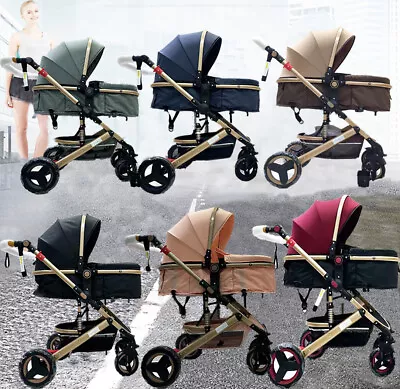 Baby Stroller Pram Luxury Newborn Carriage Foldable Pushchair Infant Bassinet • $177.99