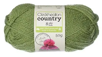 Cleckheaton 50g  Country  8-Ply 100% Wool Knitting Yarn - 55 Colours Available • $6.50