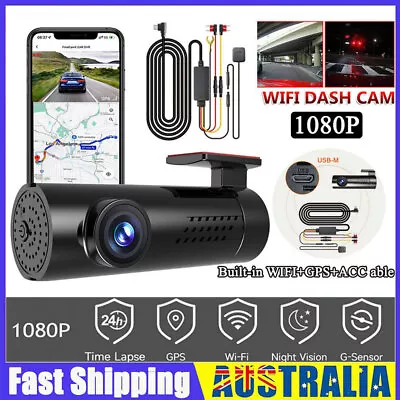Dash Cam 1080P Front And Rear Dash Camera  24H Parking Monitor WiFi GPS Trackers • $59.99