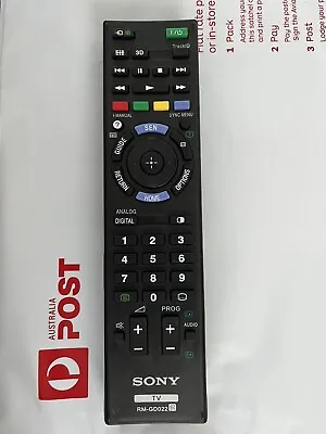 $23.99 • Buy RM-GD022 Alternative Original Sony TV REMOTE CONTROL KDL32HX750, KDL40HX750