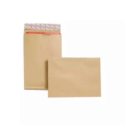 New Guardian C4 Envelopes Gusset Peel/Seal Manilla Pack Of 25 F27666 • £30.15