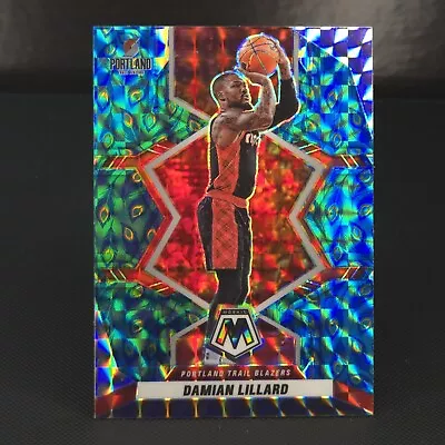 Damian Lillard 2021-22 Mosaic NBA Choice #50 PEACOCK Prizm SP Trail Blazers • $49.99