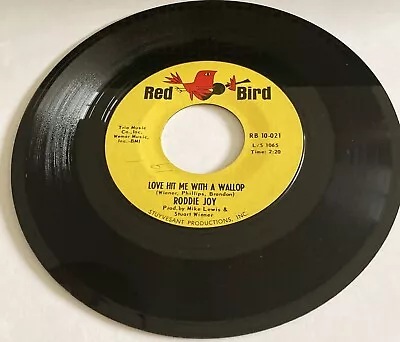 RODDIE JOY ~ Love Hit Me With A Wallop / Come Back Baby ~ 7” 45 RED BIRD Vinyl • £1.99