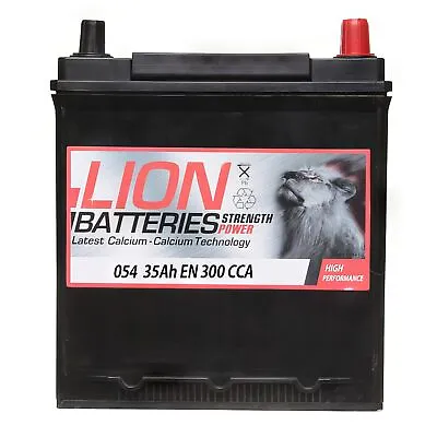 054 12V Car Battery 3 Year Guarantee 35AH 300CCA 0/3 Replacement Lion 444770541 • £44.05