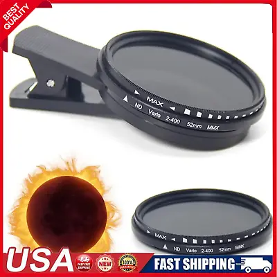 Universal Solar Eclipse Camera Lens Filter With Clip For SmartphoneEnhancing • $14.99