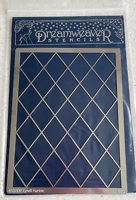 £1.50 • Buy Dreamweaver Stencils  Large Diamond Grid  - Metal Stencil - Lj882