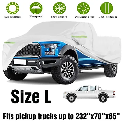 Pickup Truck Cover Waterproof UV Rain Dust Outdoor Protection Up To 232  V6H3 • $32.99