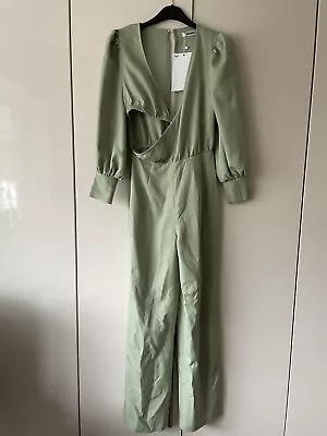 Green Missguided Cut Out Jumpsuit Size 8 BNWT • £6.99