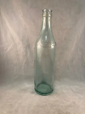 Vintage Clicquot Club Beverages Bottle Clear Greenish Glass Embossed Blown Mold • $6.95