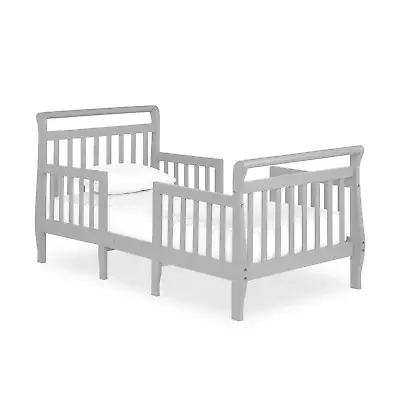 Dream On Me Emma 3-In-1 Convertible Toddler Bed In Steel Grey Converts To Two C • $329