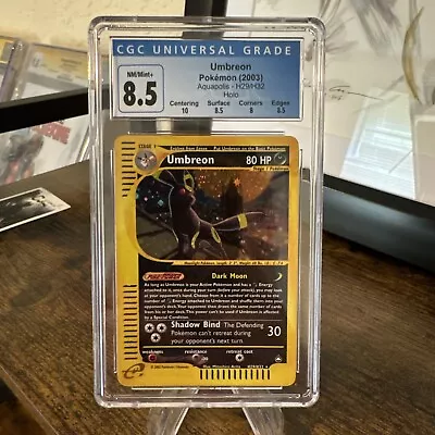 Pokemon Umbreon Aquapolis Holo Rare #H29 CGC 8.5 • $500