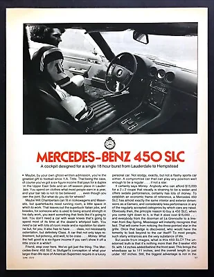 1973 Mercedes-Benz 450 SLC Sedan Road Test Photos Review Article • $7.19