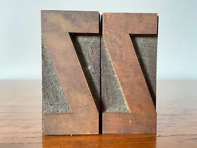£6.99 • Buy Letter Z - 2 AVAILABLE - 7 Cm - Vintage Wooden Letterpress Printers Block Type