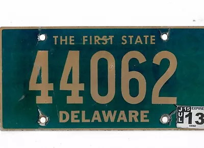 DELAWARE Passenger 2013 License Plate  44062  • $9.98