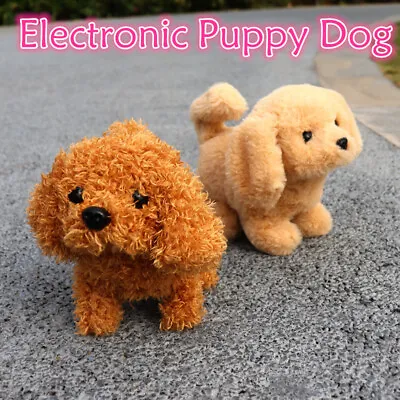 £9.70 • Buy Electronic Walking Tail Wagging Robot Dog Barking Puppy Dog For Kid Plush Toy