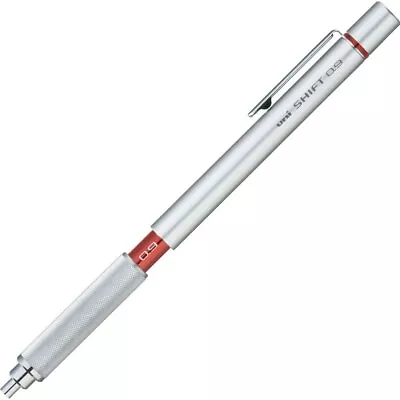 Uni M91010.26 Shift Pipe Lock Drafting 0.9mm Pencil Silver Body With Red Accent • $13.40