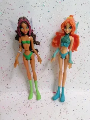 Winx Club Aysha & Bloom Lot Of 2 Kinder Figurines With Flaws • $55