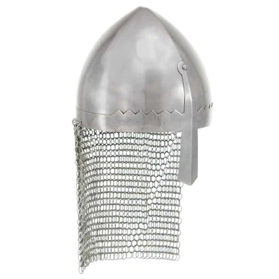 £65.48 • Buy Nice Knight Helmet Antique Replica LARP Silver Steel
