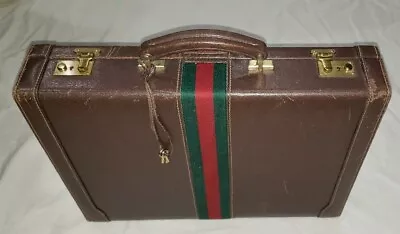 Vintage Gucci Hard Case Briefcase Attache Bag • $999.99