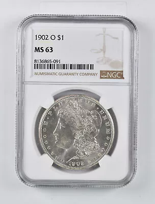 MS63 GRADED - 1902-O Morgan Silver Dollar- NGC *884 • $3.25