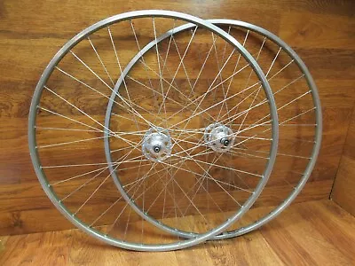 Vintage Nashbar Campagnolo Record High Flange 36h 27  Clincher Wheel Set • $299.99