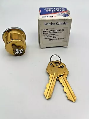 Mortise Cylinder By GMSSolid Brass 1'' Long Kwikset Keyway Satin Chrome • $19.95