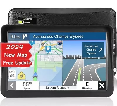 GPS Navigation For Car Truck RV With 9 Inch 2024 Maps  • $79.99