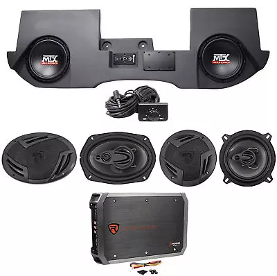 10  MTX Subs+Box+Front+Rear Speakers+Amp For 2002-13 Dodge Ram Quad/Crew Cab • $783.80