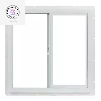 Sliding Vinyl Window Utility Left-Hand Single With Screen 23.5 X 23.5 In. White • $159.99